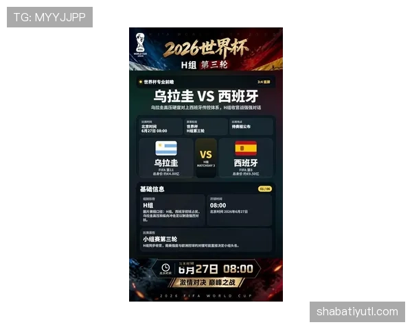 2026世界杯H组第三名：乌拉圭2分无缘淘汰赛